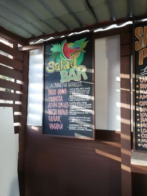 Salad options  at Fuente Mestiza in Coquimbo