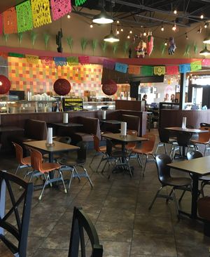 Dining area at El Camino Gourmet Tacos in Edina