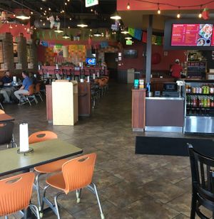 Dining area at El Camino Gourmet Tacos in Edina