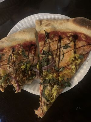 ‘Healthier Option’ vegan slice  at Paulie Gee's - Wicker Park in Chicago