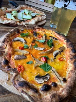 Vegan spicy meaty pizza  at BrewDog in Peterhead