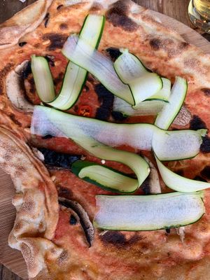 The hero vegan pizza  at BrewDog in Peterhead