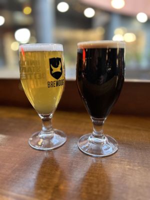 Dortmund lager and Stout   at BrewDog - Paddington in West London