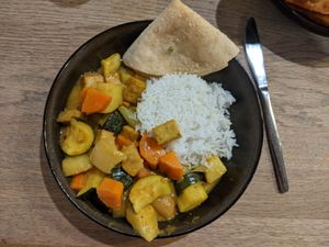 Tofu Curry at The Ophir Hotel in Orange