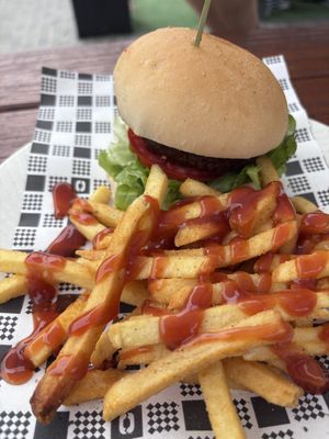 Vegan burger   at The Ophir Hotel in Orange