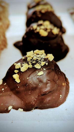 Chocolate Peanut Butter Pretzel Bites - vegan AND gluten-free at Govinda's Catering in Durham