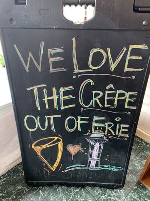 Love a pun at Give a Crepe in Erie