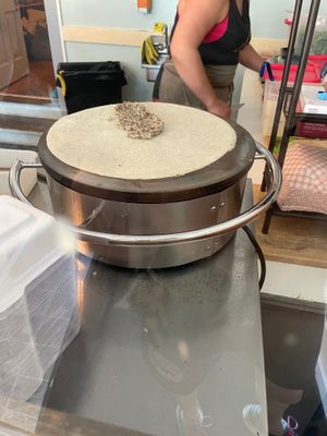 Making the Crêpe at Give a Crepe in Erie
