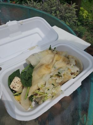 Savory crepe at Give a Crepe in Erie