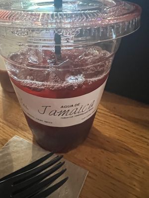 Jamaica drink aka hibiscus 🌺   at Testal Mexican Kitchen in Phoenix
