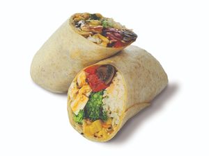 Island Teriyaki  wrap with Tofu at World Wrapps in Palo Alto