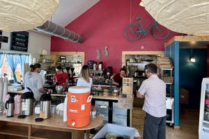 Counter service   at Bunny and Clyde's Corner Cafe and Market in Salida