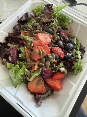 Fresh saladd  at Bunny and Clyde's Corner Cafe and Market in Salida