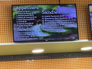Appetizers and sandwiches  at Olive Tree in Farmington