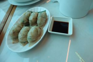 Fried Vegetable Dumplings. at Heartful Veggie 從心素食 in New Territories