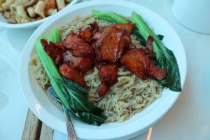 BBQ Pork Noodles. at Heartful Veggie 從心素食 in New Territories