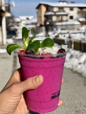 Pink dragon fruit smoothie   at Coconut Coffee & Smoothies - Maybe closed in Bansko