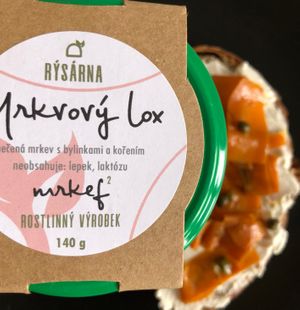 Carrot lox at Kytky K Sežrání in Prague