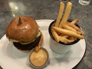 Lunch set, burger, fries and drink  at Beef & Liberty Burgers - Stanley in Hong Kong Island