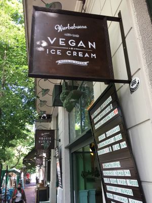 Outside  at Hierbabuena Vegan in Buenos Aires