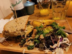 Sandwich vegano at Hierbabuena Vegan in Buenos Aires