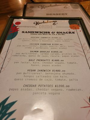 Sandwichs at Hierbabuena Vegan in Buenos Aires