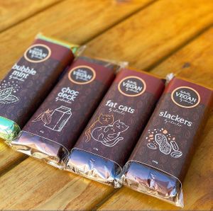 Some of the delicious chocolate bars I bought  at Totally Vegan By Charlie in Glynde
