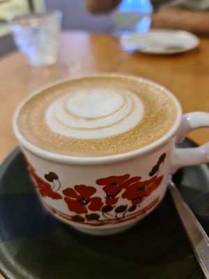 Almond latte at Gloria in Brunswick