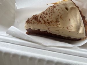 Coffee and chocolate mousse tart  at Gloria in Brunswick