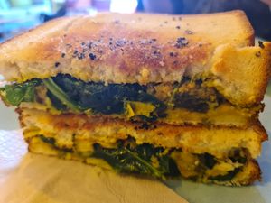 Tofu toastie at Gloria in Brunswick