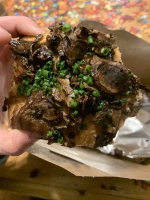 Miso mushroom slice  at Pizza Friendly Pizza in Chicago