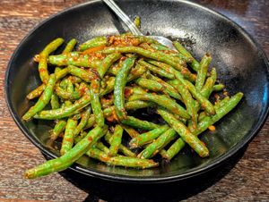 Chili garlic green beans at ATL - P.F. Chang's - TA in College Park