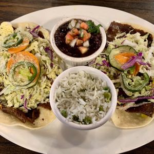 Spicy Seitan Tacos at Local Table in Katy