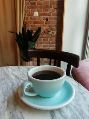 Coffee at Baja Wegańska Cukiernia in Warsaw