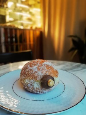 Nutella doughnut #Veganuary at Baja Wegańska Cukiernia in Warsaw
