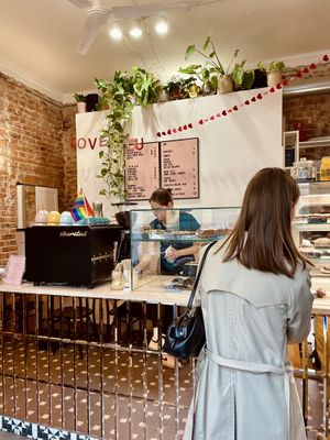 Counter  at Baja Wegańska Cukiernia in Warsaw