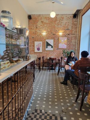 Inside at Baja Wegańska Cukiernia in Warsaw