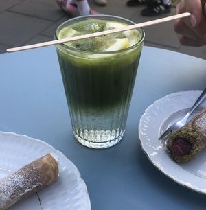 Matcha tonic  at Baja Wegańska Cukiernia in Warsaw
