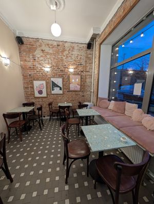 inside at Baja Wegańska Cukiernia in Warsaw