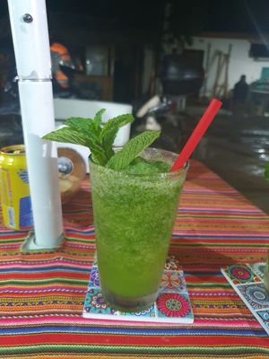 Mint lemonade (delicious) at Barba Beach Arabic Food  in Palomino