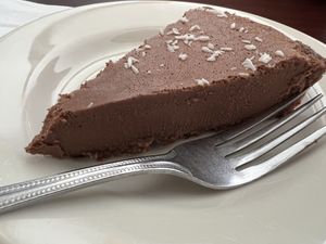 Chocolate pie   at Shangri-la Buddha in Albany