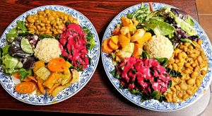 Moderate plate vs full plate at Shangri-la Buddha in Albany