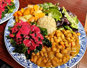 Today's plate at Shangri-la Buddha in Albany