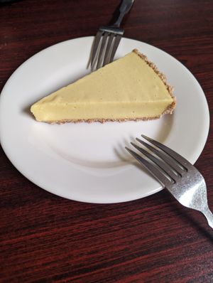 Mango pie at Shangri-la Buddha in Albany