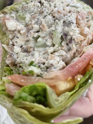 Unchicken Salad Wrap - this is ❤️ my favorite ❤️  at Nature's Harvest in Poughkeepsie