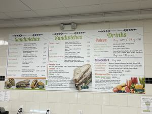 Sandwich options   at Nature's Harvest in Poughkeepsie