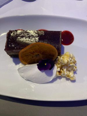 vegan cheese cake (dessert)  at Dockside in Wellington