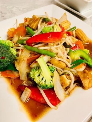 Tofu at Thai Station in Indianapolis