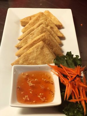 Fried tofu at Thai Station in Indianapolis