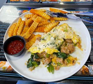 Vegan omelette  at Black & Blue Diner in Las Vegas